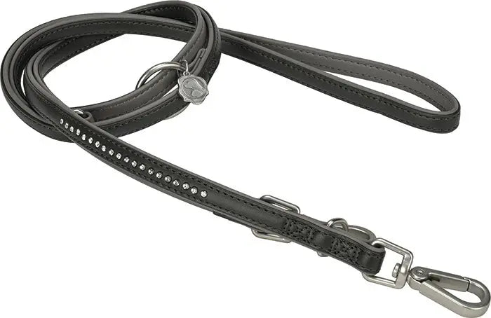 Kunstlæderline Deluxe M grå - Maxi Zoo Danmark