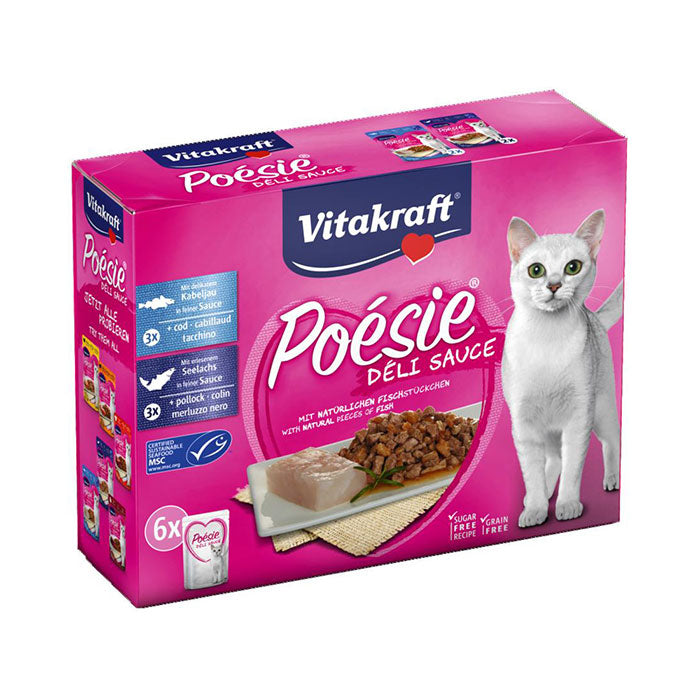 Adult Poésie Déli Sauce, Multipack 2 varianter fisk 6x85 g