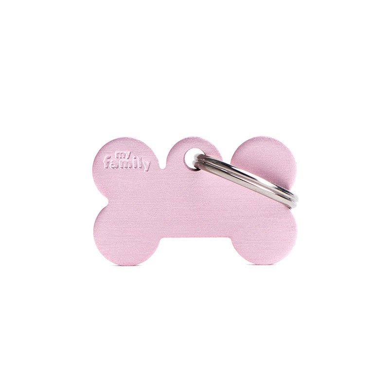 Navnetegn ben small 1,9x3 cm pink