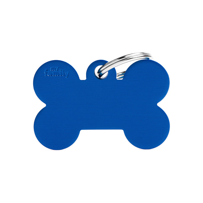 Navnetegn ben big 2,5x3,8 cm blå