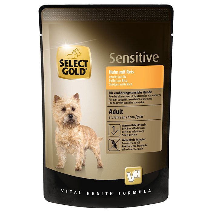 Sensitive pouch kylling og ris 100 g