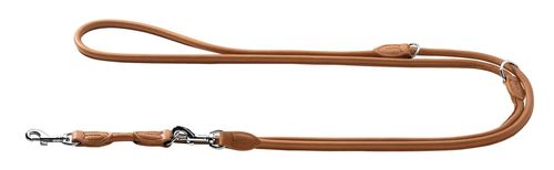 Læder rund line Petit Elg 200cm, 6mm bred Cognac