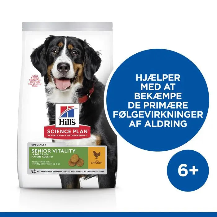 SP Canine Senior Vitality Large kylling 14 kg - Maxi Zoo Danmark