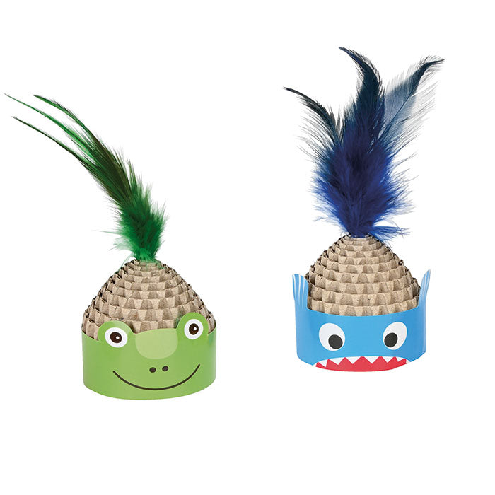 Kradsepapir m/fjer small ass farve