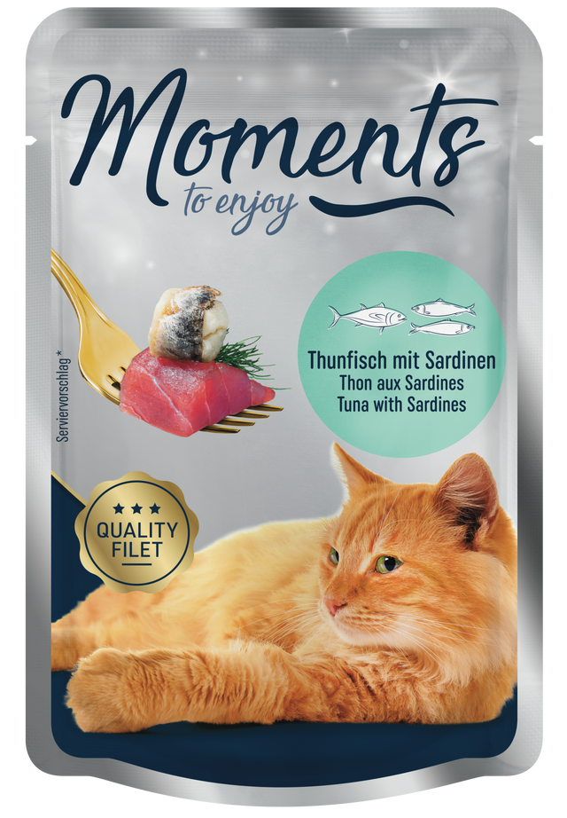 Adult, pouch Tun og sardin 70g