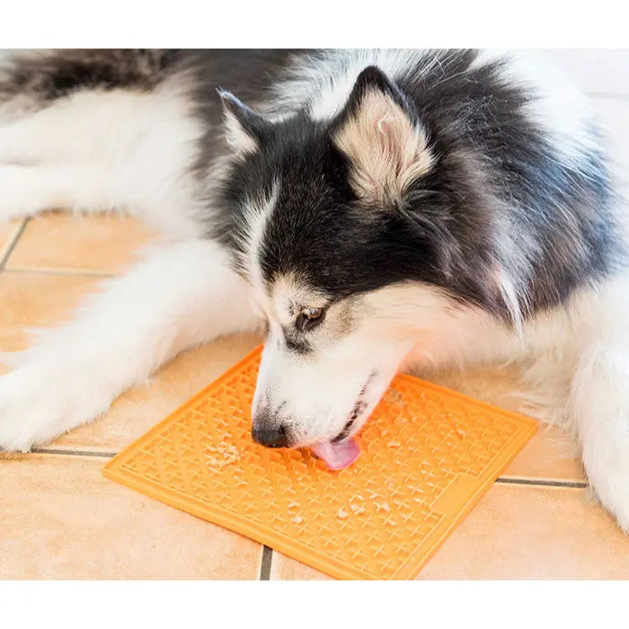 LickiMat Orginal 20 cm orange - Maxi Zoo Danmark