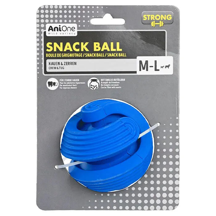 Snackbold 9 cm blå - Maxi Zoo Danmark