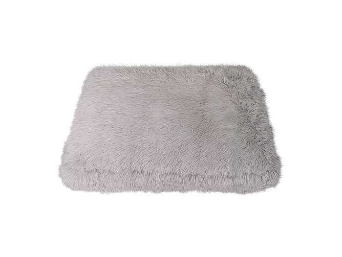 Hundepude Fluffy S 74x52x8 cm lysegrå