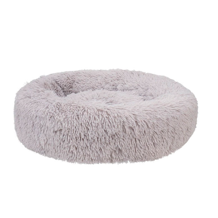 Hundeseng Fluffy XL Ø115 cm lysegrå - Maxi Zoo Danmark