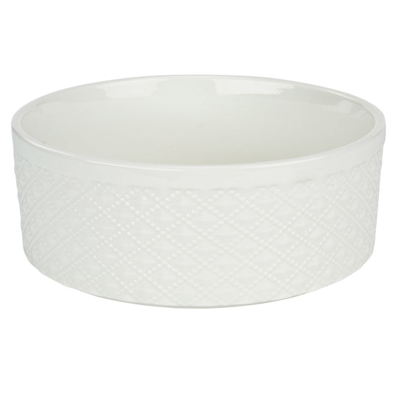 Porcelæn skål Relief 700 ml hvid