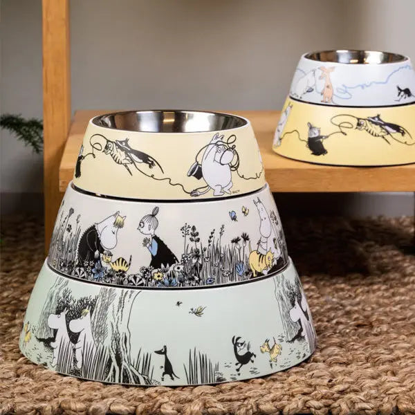 Melamin skål Moomin Pets L 650 ml grå - Maxi Zoo Danmark