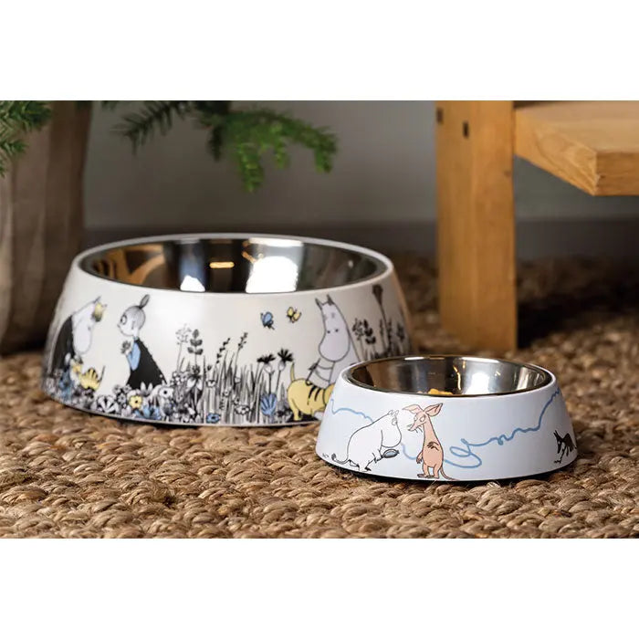 Melamin skål Moomin Pets S 160 ml blå - Maxi Zoo Danmark