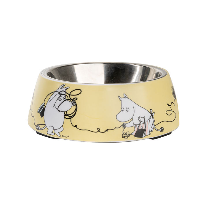 Melamin skål Moomin Pets M 325 ml gul