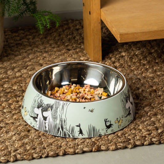 Melamin skål Moomin Pets XL 1200 ml grøn