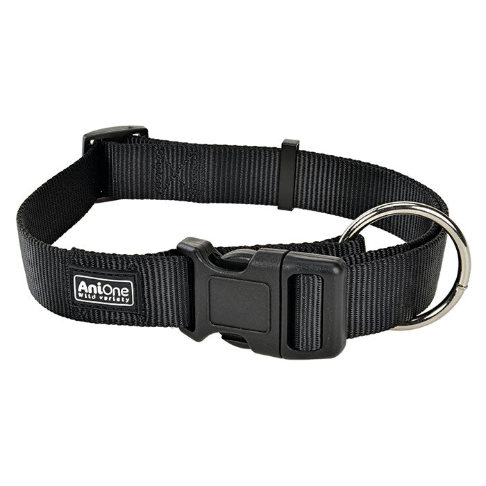 Nylonhalsbånd Classic Sort