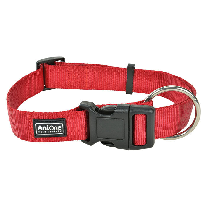 Nylonhalsbånd Classic Rød