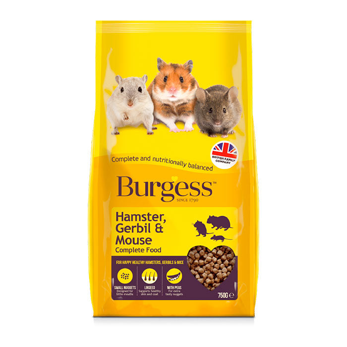Hamster, ørkenrotte & mus  750 g