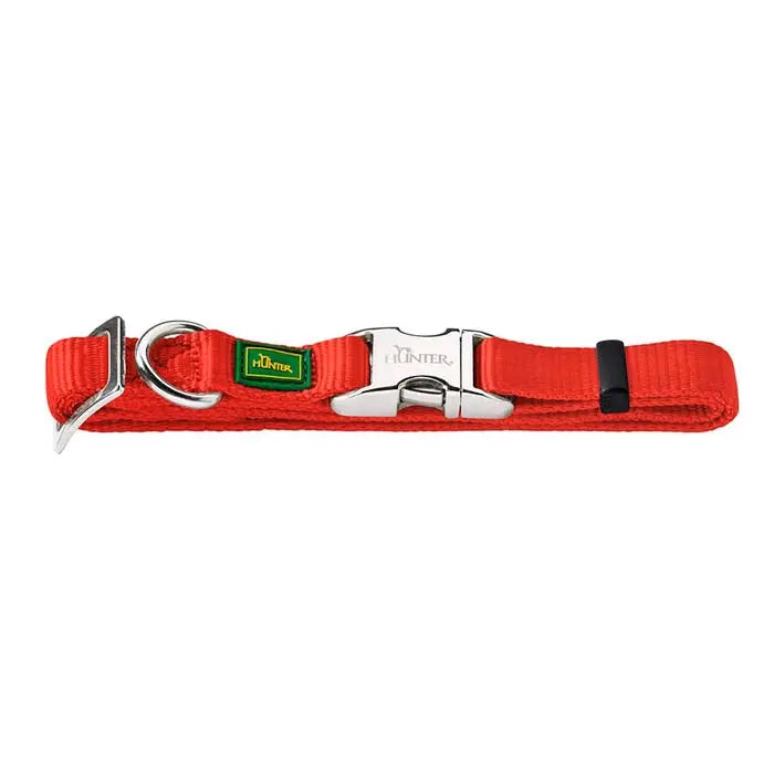 Nylonhalsbånd Alu-Strong Basic L 40-55 cm rød - Maxi Zoo Danmark