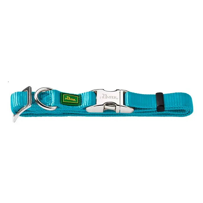 Nylonhalsbånd Alu-Strong Basic M 30-45 cm petrol HUNTER