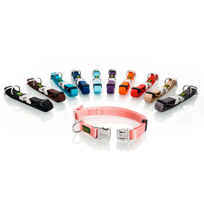 Nylonhalsbånd Alu-Strong Basic L 40-55 cm petrol