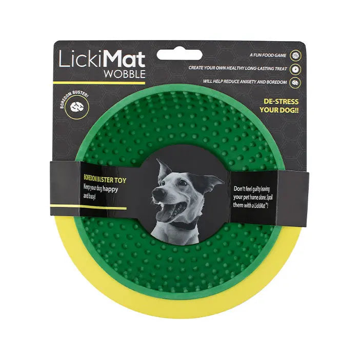 LickiMat Wobble 18x18 cm grøn - Maxi Zoo Danmark