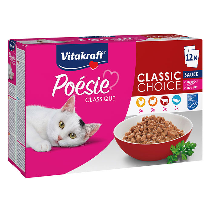 Poésie Classique, sauce 4 varianter 12x85g