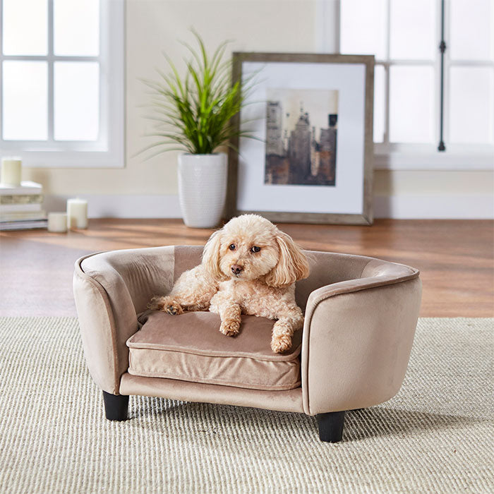 Coco hundesofa plys Beige
