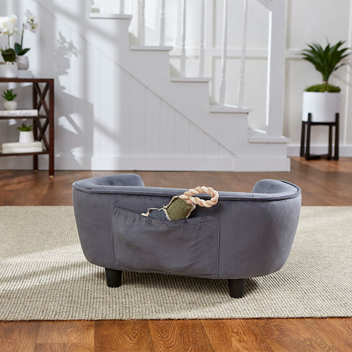 Coco hundesofa plys Grå