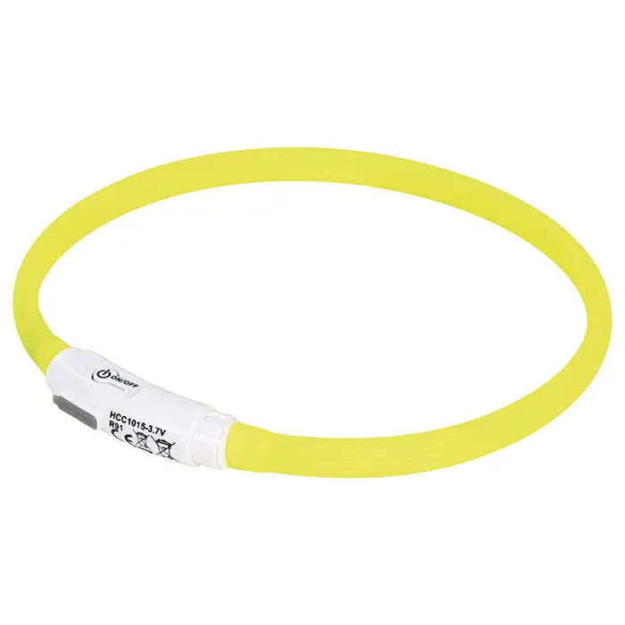 Lyshalsbånd Blinking Candy 45 cm gul - Maxi Zoo Danmark