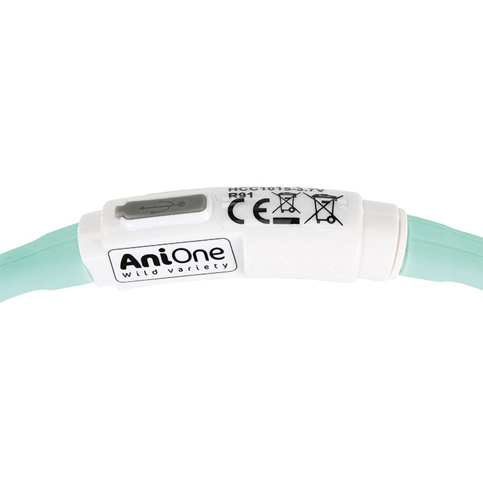 Lyshalsbånd Blinking Candy 45 cm turkis