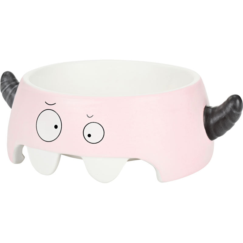 Keramik skål Little Monster 350 ml rød