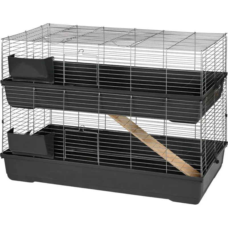 Dobbeltbur Pharos 118x59x86 cm grå - Maxi Zoo Danmark