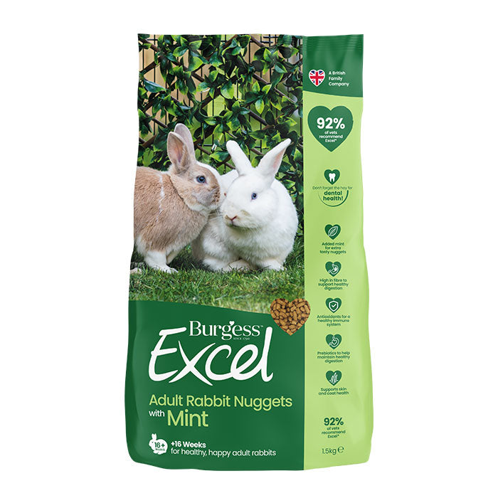 Excel kanin adult mint 1,5 kg