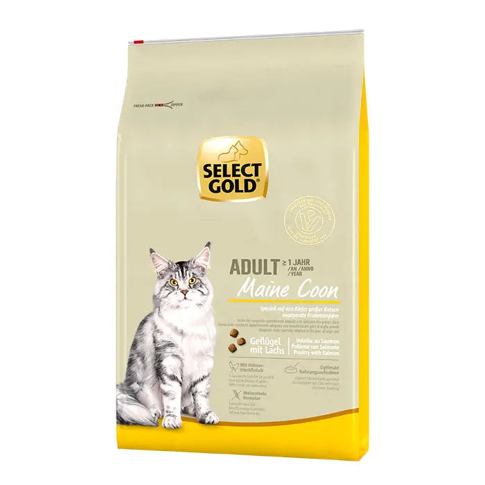 Adult Maine Coon Fjerkræ & laks 7 kg - Maxi Zoo Danmark