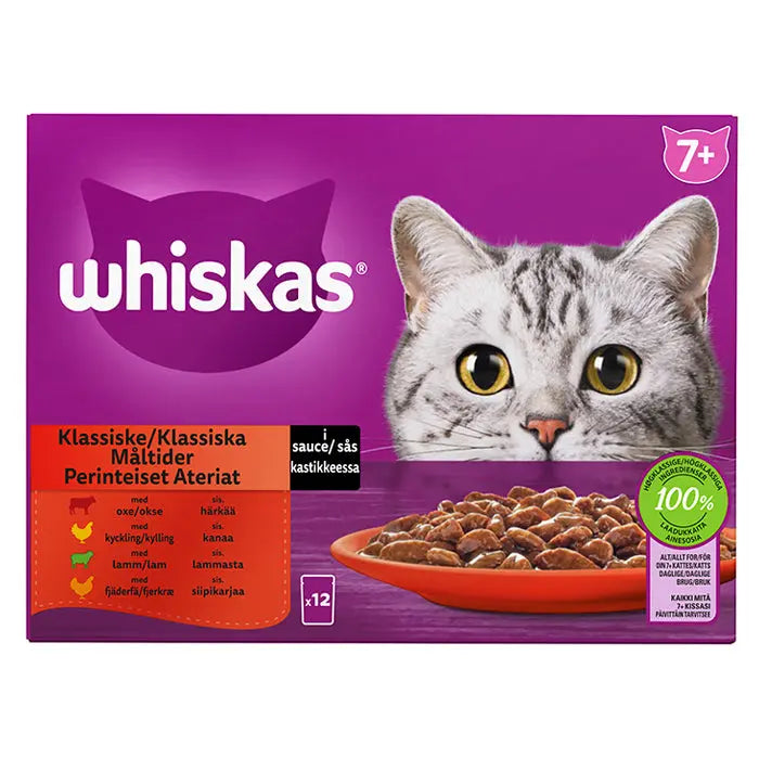 Senior, Sovs menuboks pouch klassisk menu 12x85g - Maxi Zoo Danmark