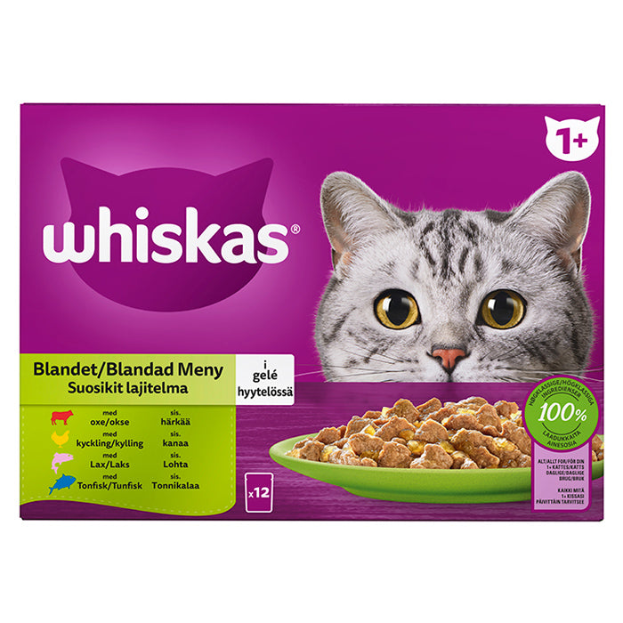 Adult Gelé, menuboks pouch mix menu 12x85 g