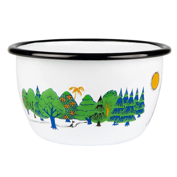 Emaljeskål Mumitroldene Hvid