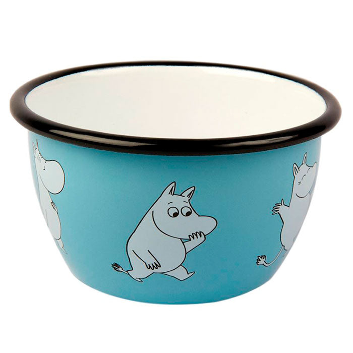 Emaljeskål Mumitroldene Blå