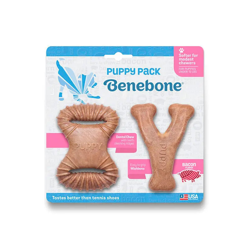 Puppy Dental Chew/Wishbone 2-pak - Maxi Zoo Danmark