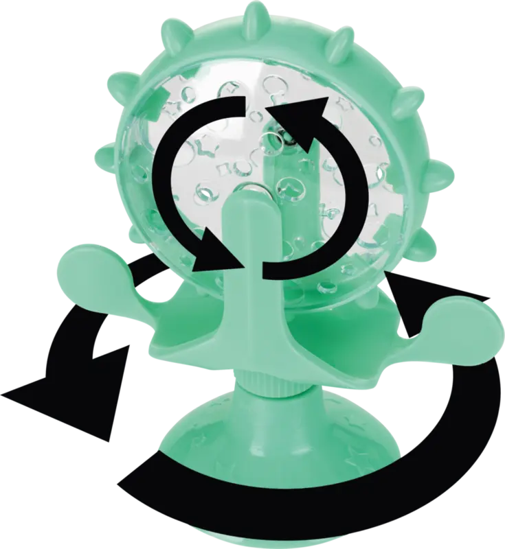 Roterende snack-hjul ca. 7x14x16 cm - Maxi Zoo Danmark