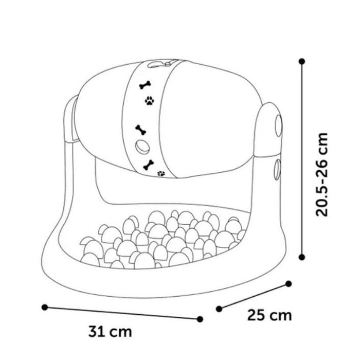 Godbidsdispenser Bent Grå/grøn