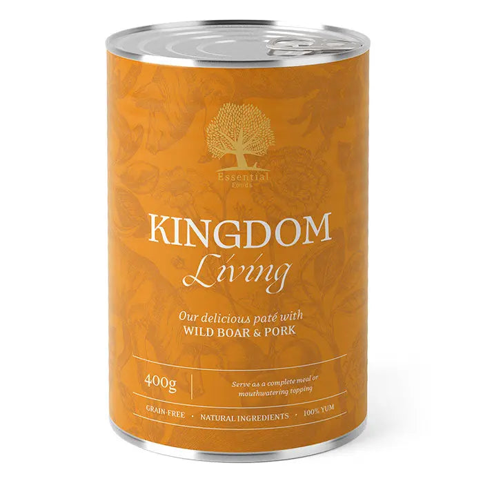 Adult Paté Kingdom Living vildsvin 400 g - Maxi Zoo Danmark
