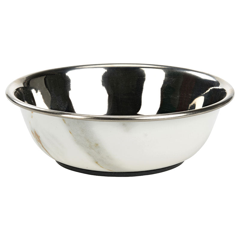 Rustfri skål 350 ml marmor