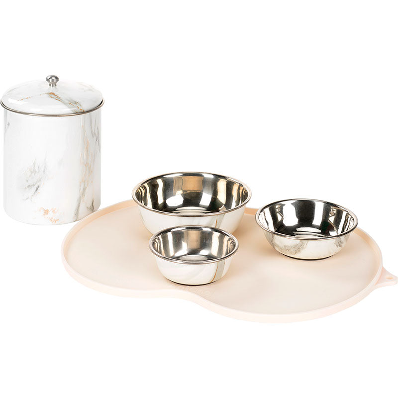 Silikoneunderlag 8-kantet Creme - Maxi Zoo Danmark