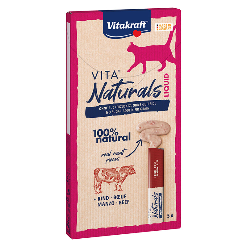 Vita Naturals Liquid snack okse 5x15 g