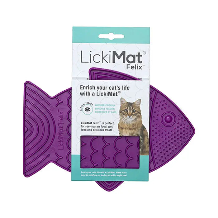 Lickimat Felix 22 cm lilla - Maxi Zoo Danmark