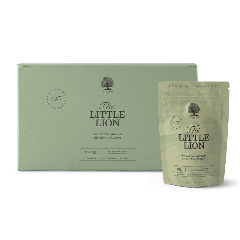 Kitten The Little Lion Pâté kylling, lever & kalkun 12x85 g