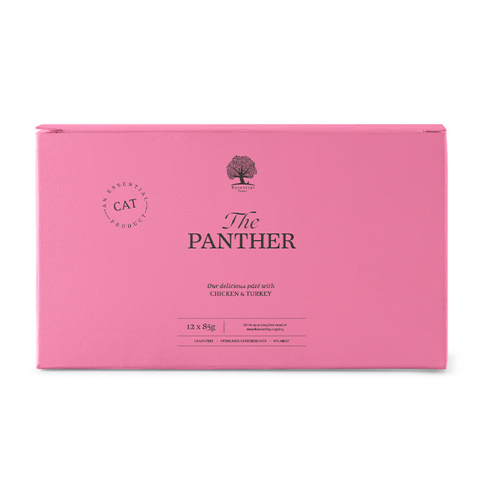 The Panther Pâté menuboks kylling & kalkun 12x85 g