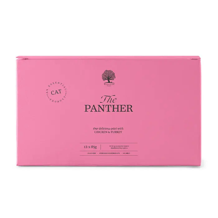 The Panther Pâté menuboks kylling & kalkun 12x85 g - Maxi Zoo Danmark