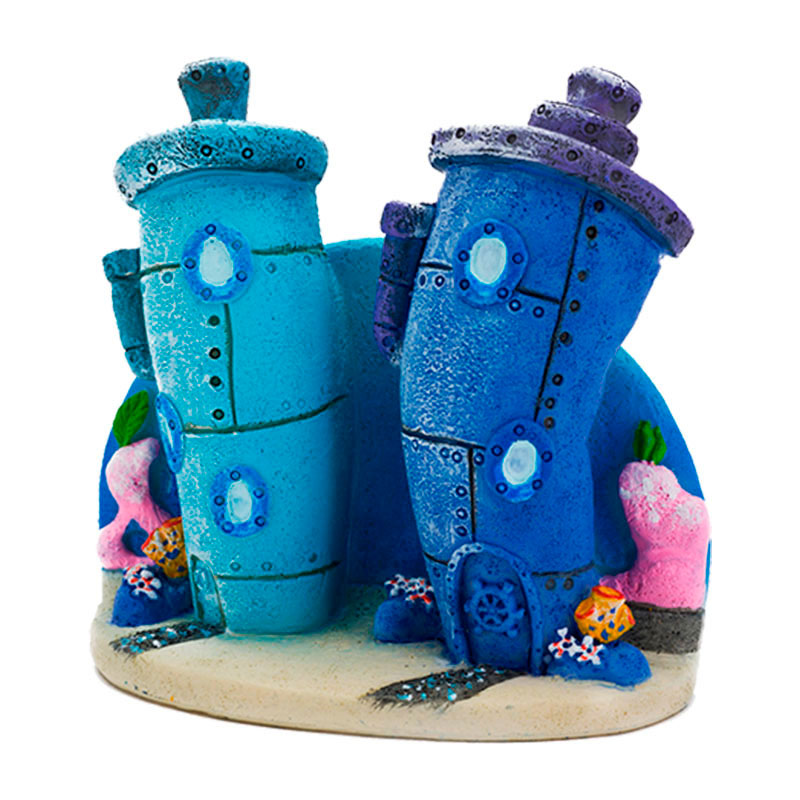 Akvariedek. Svampebob Hus 3,18x7,62x7,62 cm - Maxi Zoo Danmark